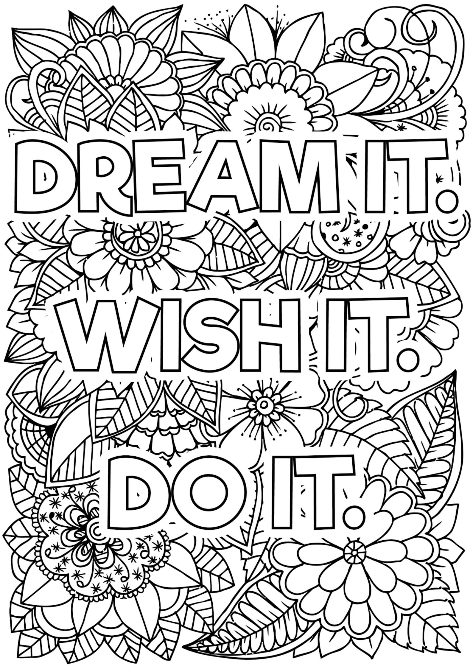Free Printable Coloring Pages For Adults Quotes