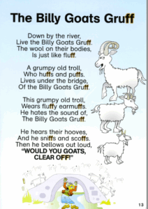 Moturoa 39 s Blog The Billy Goats Gruff Billy Goats Gruff Three Billy