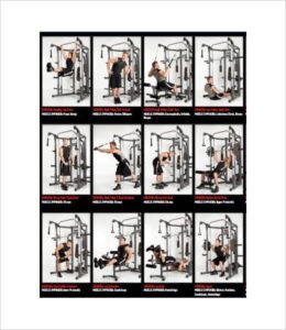 Multi Gym Exercises Chart Pdf EOUA Blog
