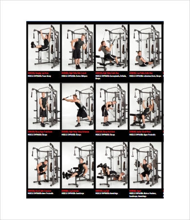 Multi Gym Exercises Chart Pdf EOUA Blog