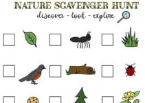 Nature Walk Scavenger Hunt Free Printable