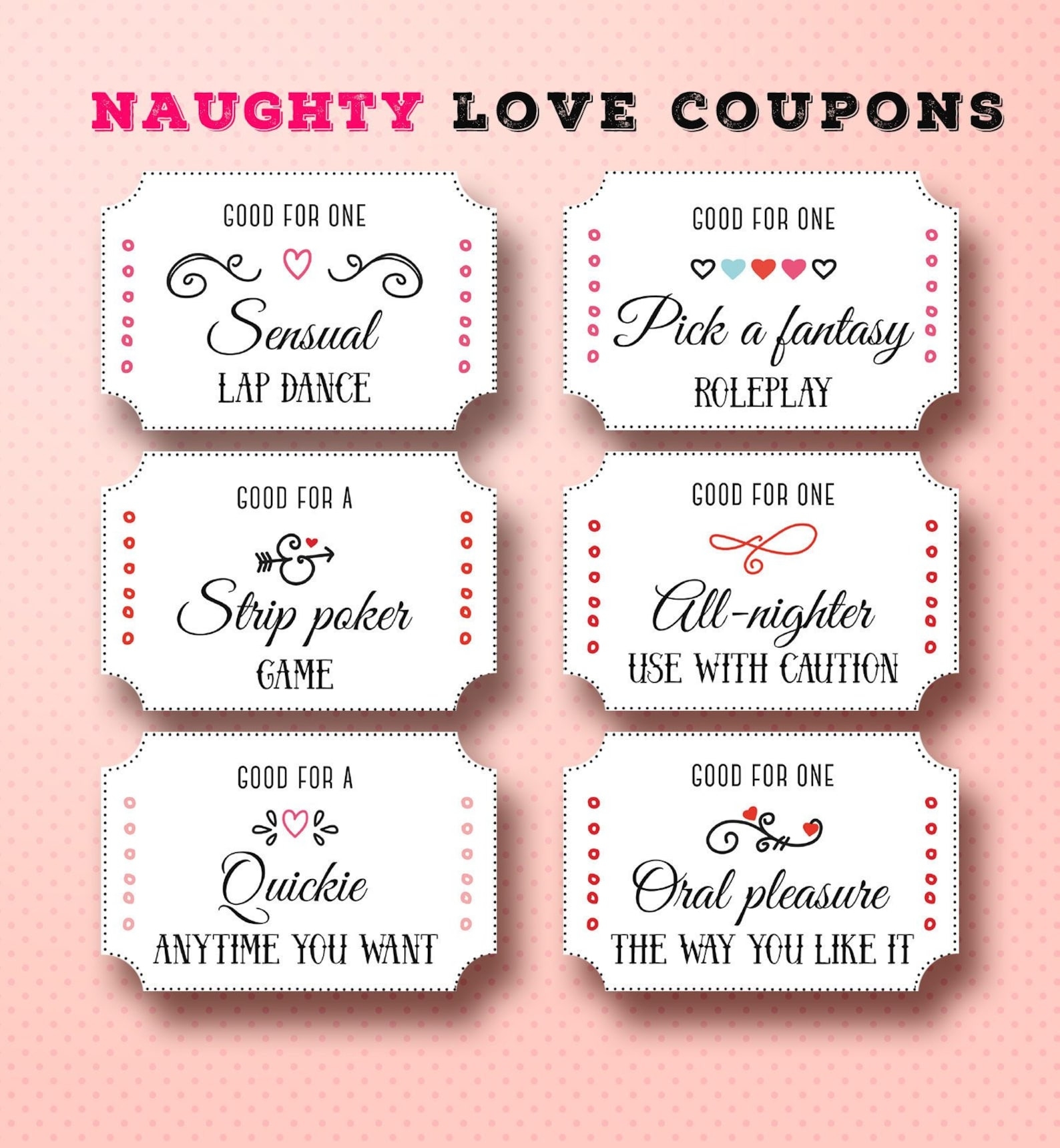 Naughty Coupon Book For Him Love Coupon For Him Sex Coupon Kinky 
