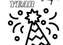 Free Printable New Years Coloring Pages