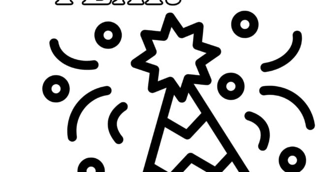 Free Printable New Years Coloring Pages