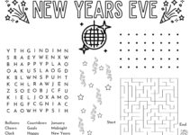 Free Printable New Years Activity Sheets