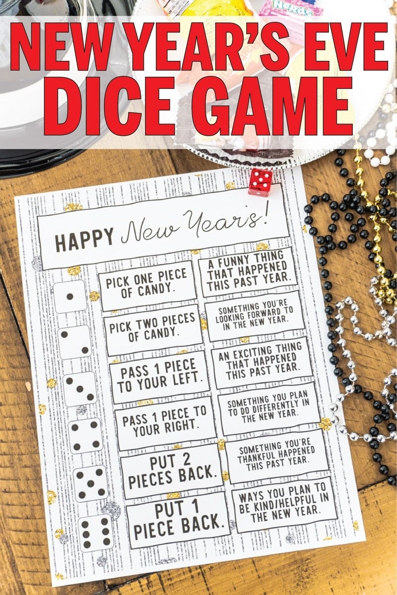 Free Printable New Years Eve Games