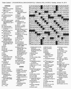 New York Times Crossword Printable Free Free Printable Sally