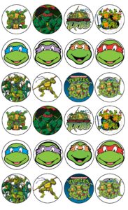 Ninja Turtle Cupcake Toppers Printable Printable And Enjoyable Learning