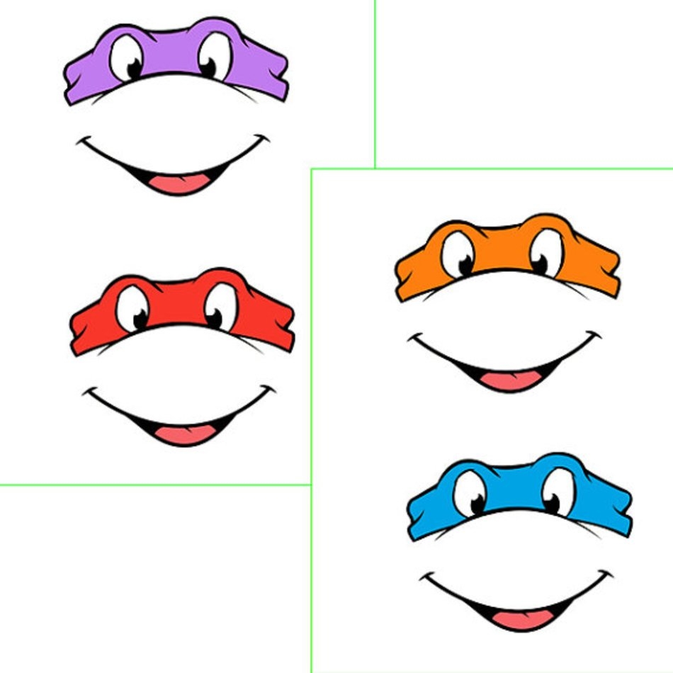 Ninja Turtle Mask Template Printable Free Image Download