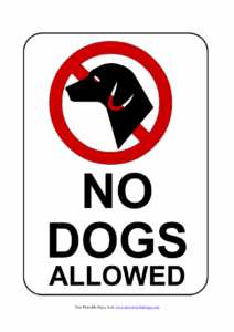 No Pets Allowed Sign Printable Printable Templates Protal