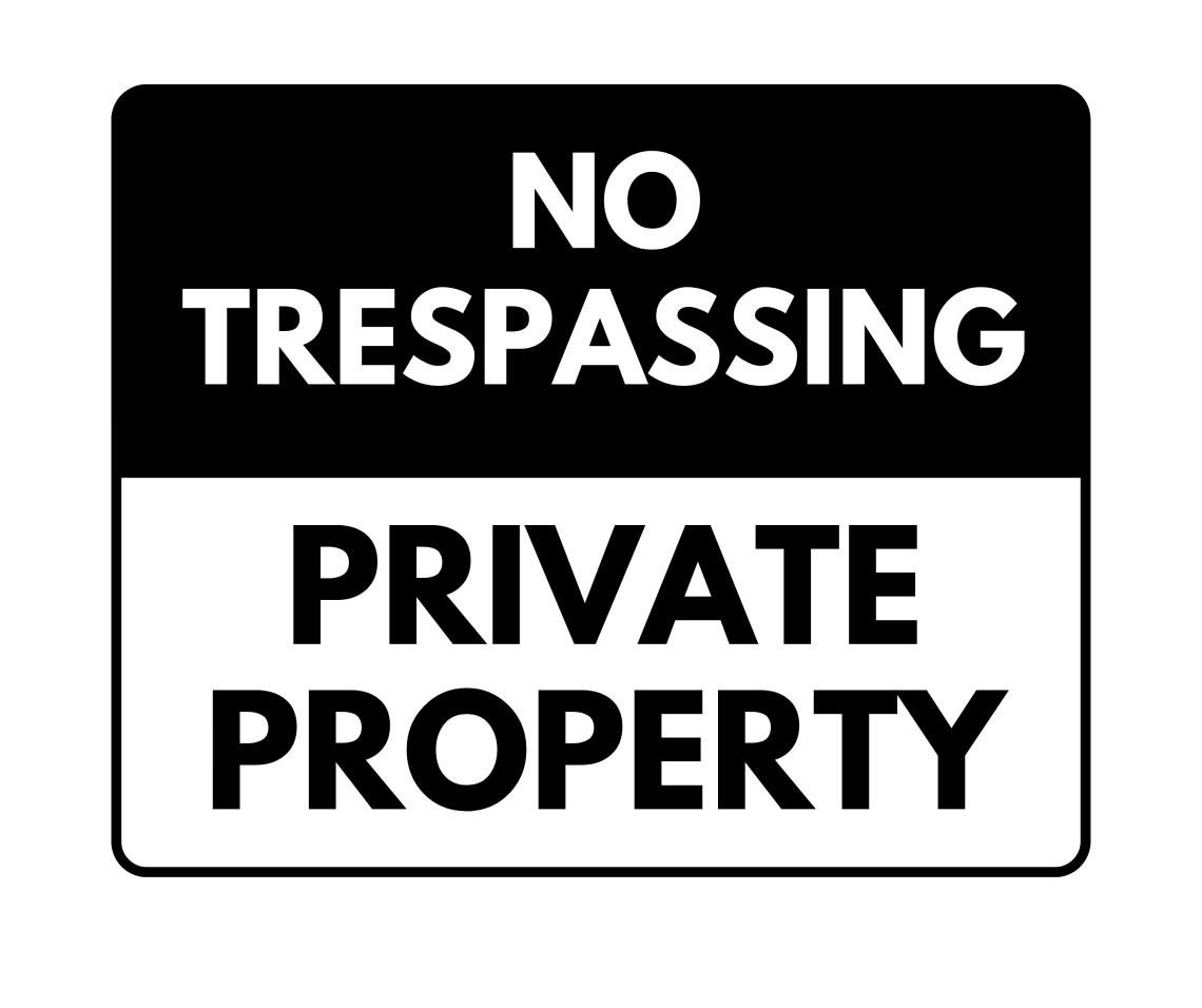 No Trespassing Private Property Sign Printable Templates Free PDF 
