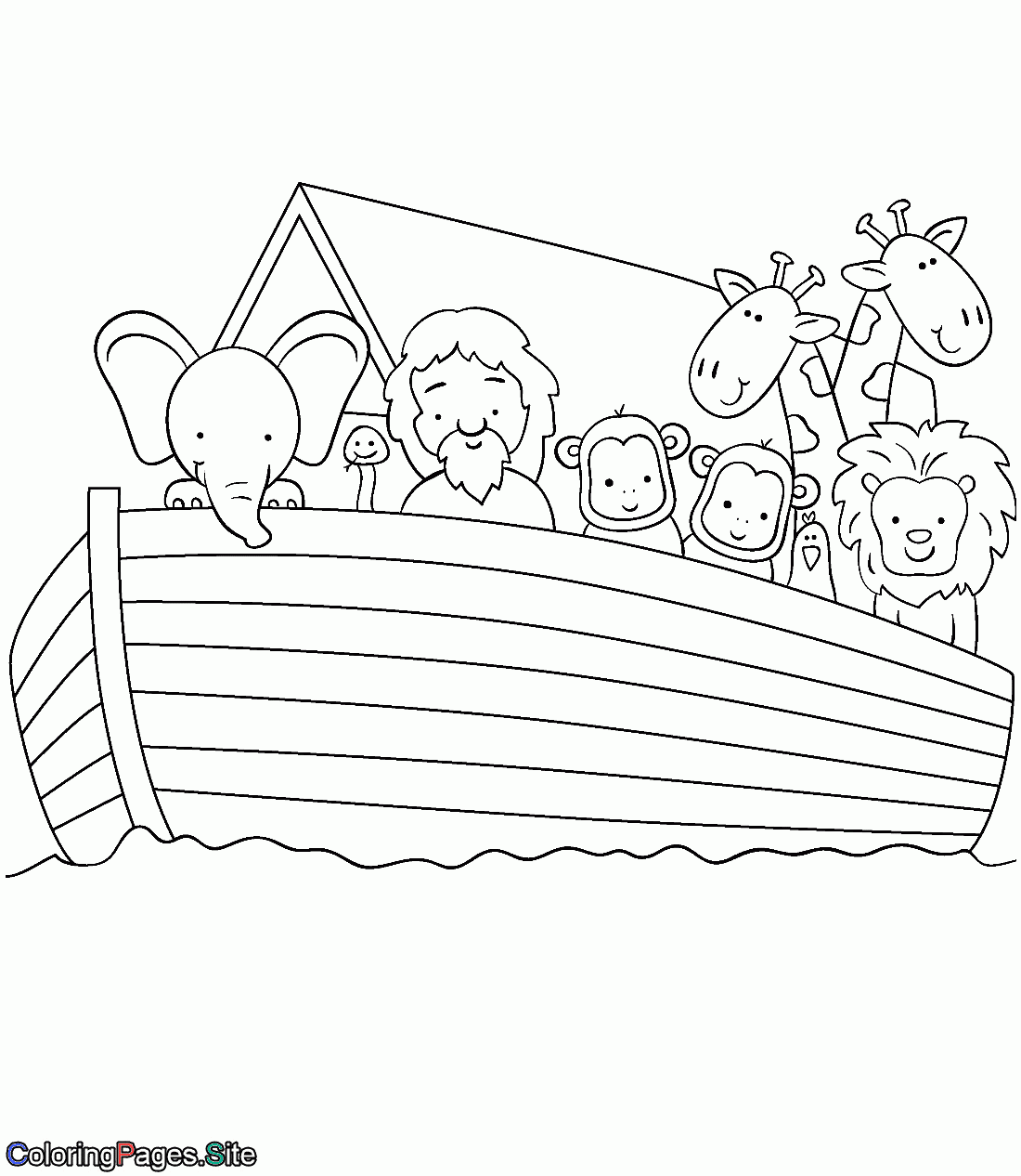 Noah'S Ark Free Printable Coloring Pages
