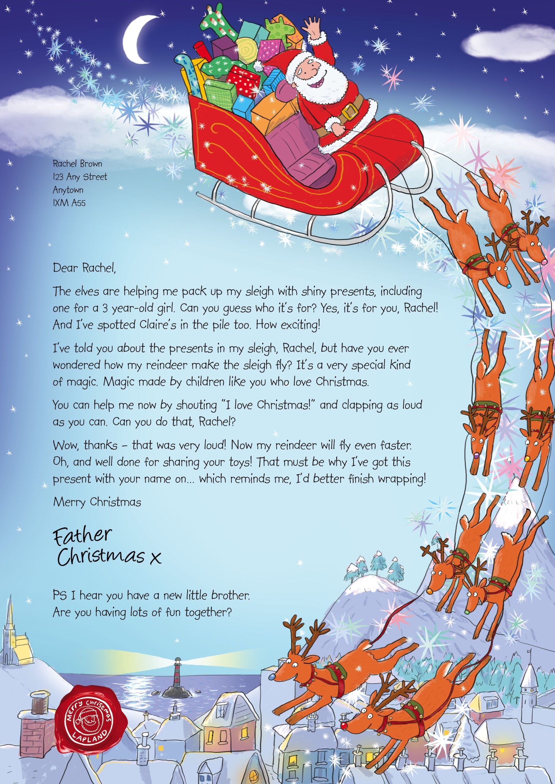 Personalized Letter From Santa Free Printable