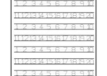 Free Printable Tracing Numbers 1-20 Worksheets