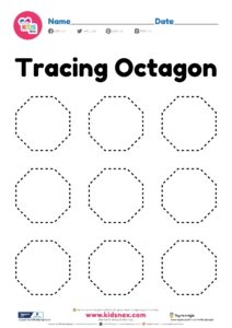 Octagon Shape Worksheet Free Printable PDF For Preschool