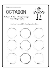 Octagon Worksheets For Preschool