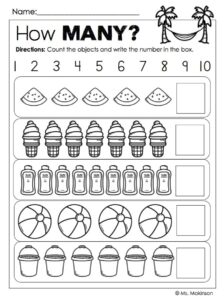 Online Kindergarten Worksheets