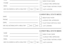 Open House Sign In Sheet Free Printable