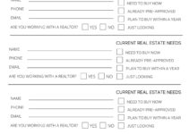 Open House Sign In Sheet Printable Free