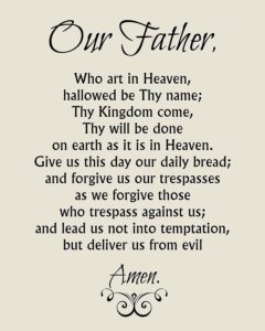 Our Father Prayer Catholic Lord 39 s Prayer Digital Art By Classically