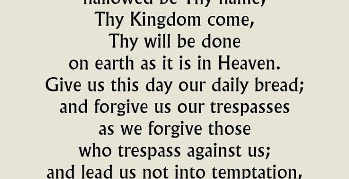 Free Printable Catholic Our Father Prayer