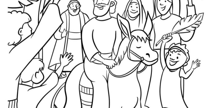 Free Printable Palm Sunday Coloring Pages