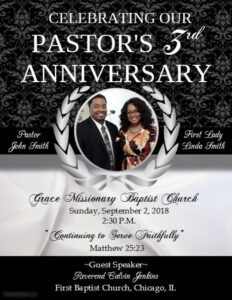 Pastoral Anniversary Program Template Printable Templates Free