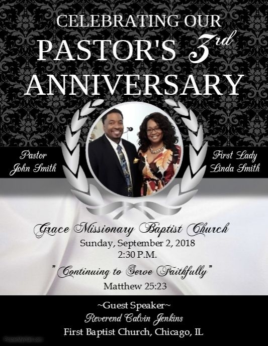 Free Printable Pastor Anniversary Program Template