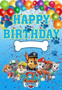 Paw Patrol Birthday Card Paw Patrol Birthday Invitations Free