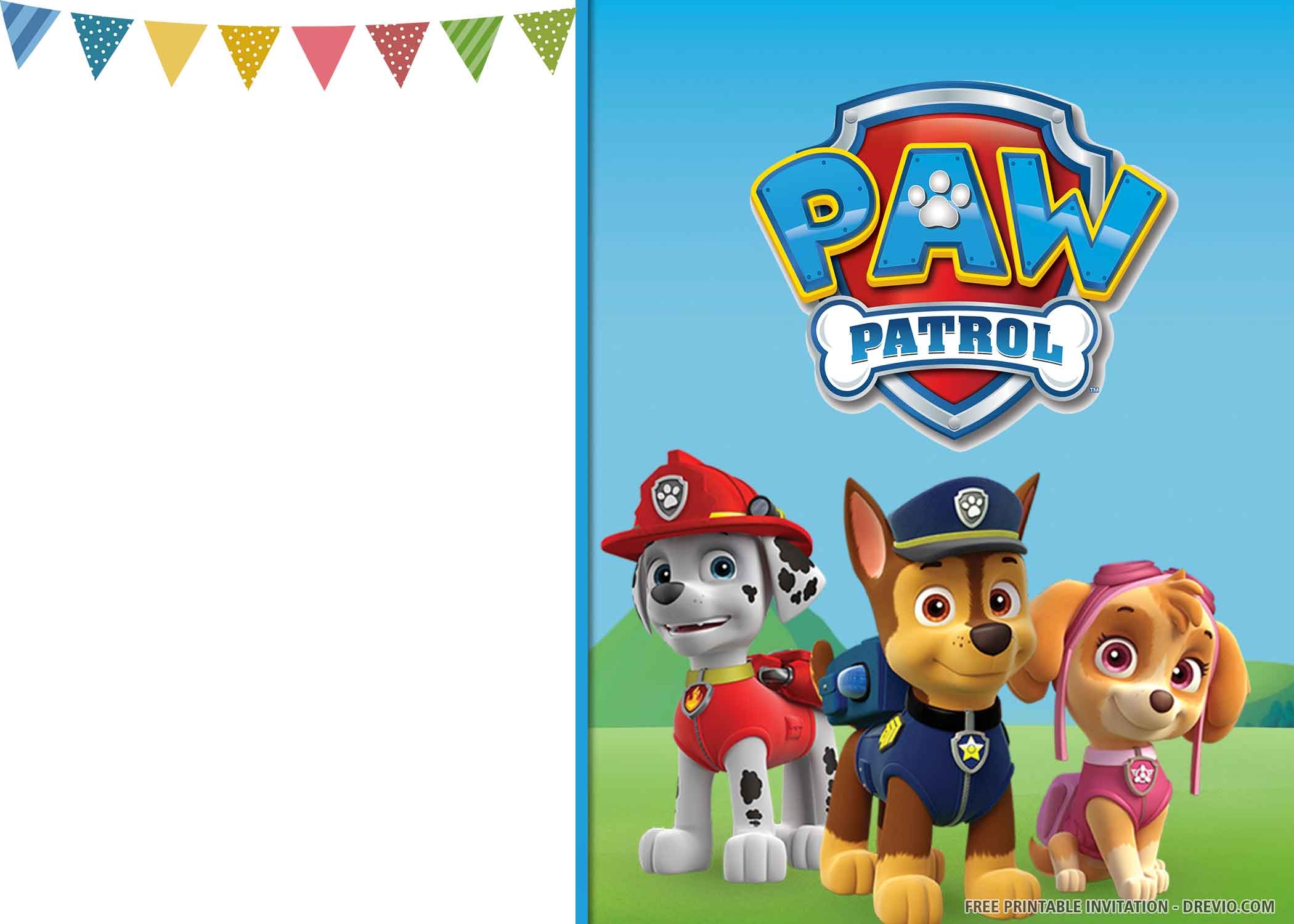 Paw Patrol Birthday Card Printable Printable And Enjoyable Learning