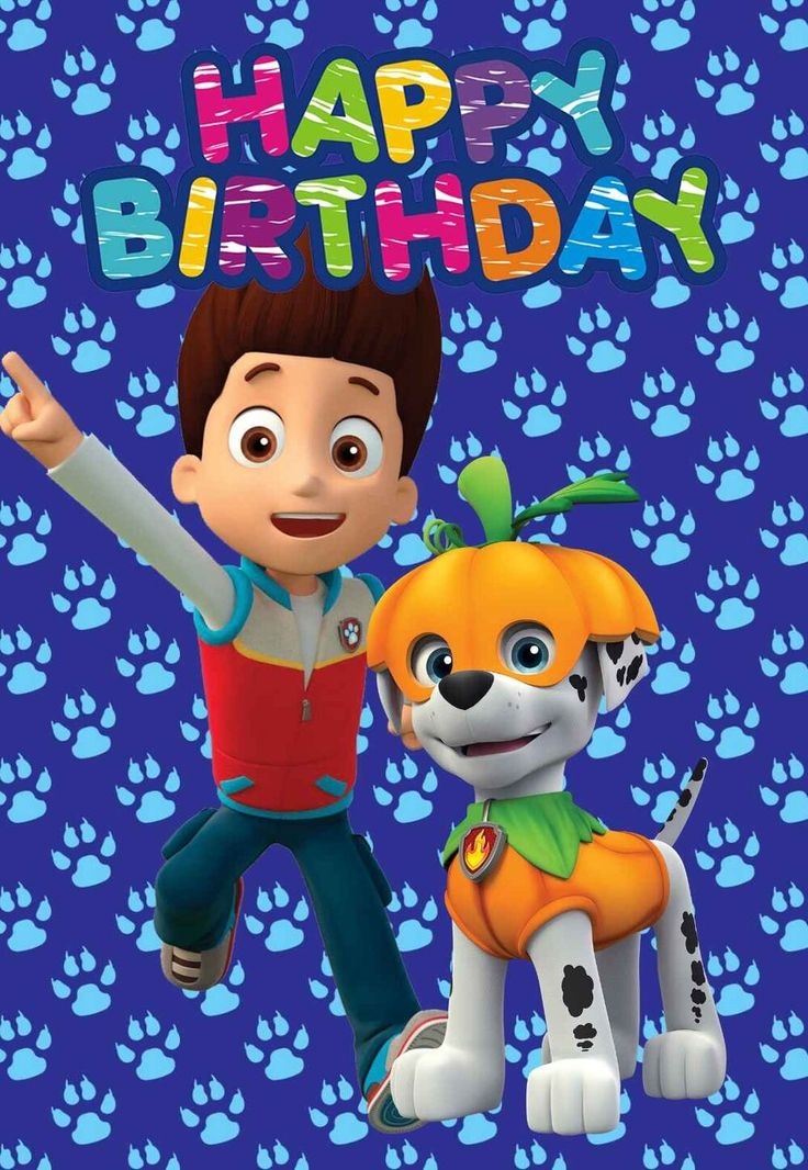 Paw Patrol Printable Birthday Cards PRINTBIRTHDAY CARDS Paw Patrol 