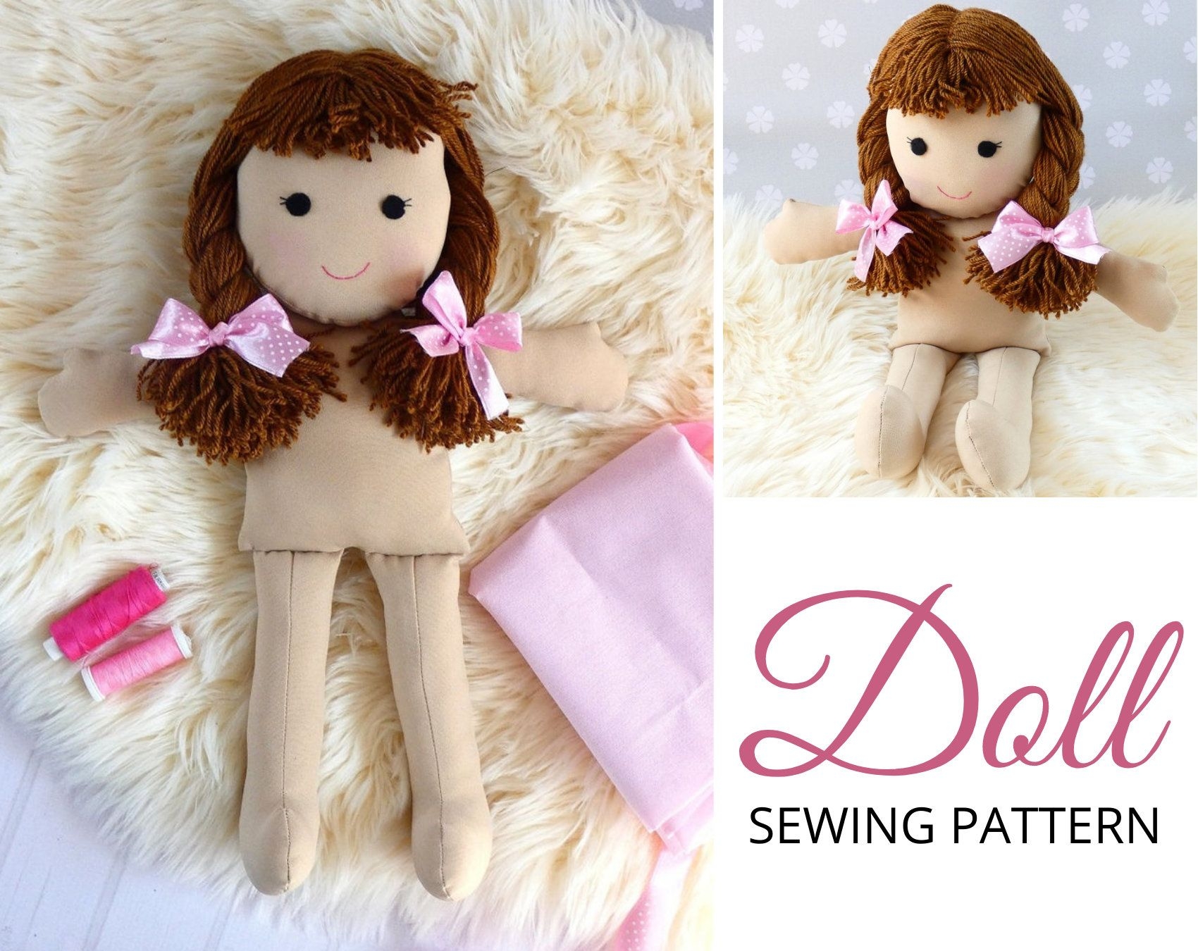 Free Cloth Doll Sewing Pattern Printable