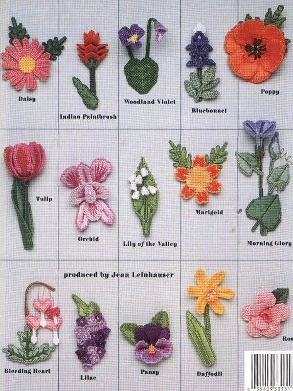 Free Printable Plastic Canvas Flower Patterns