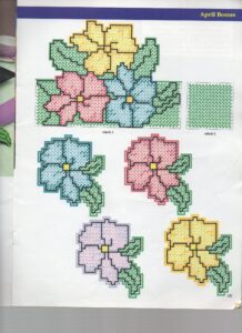 Plastic Canvas Flower Pattern Free Now Take One Of Your Long Rectangles
