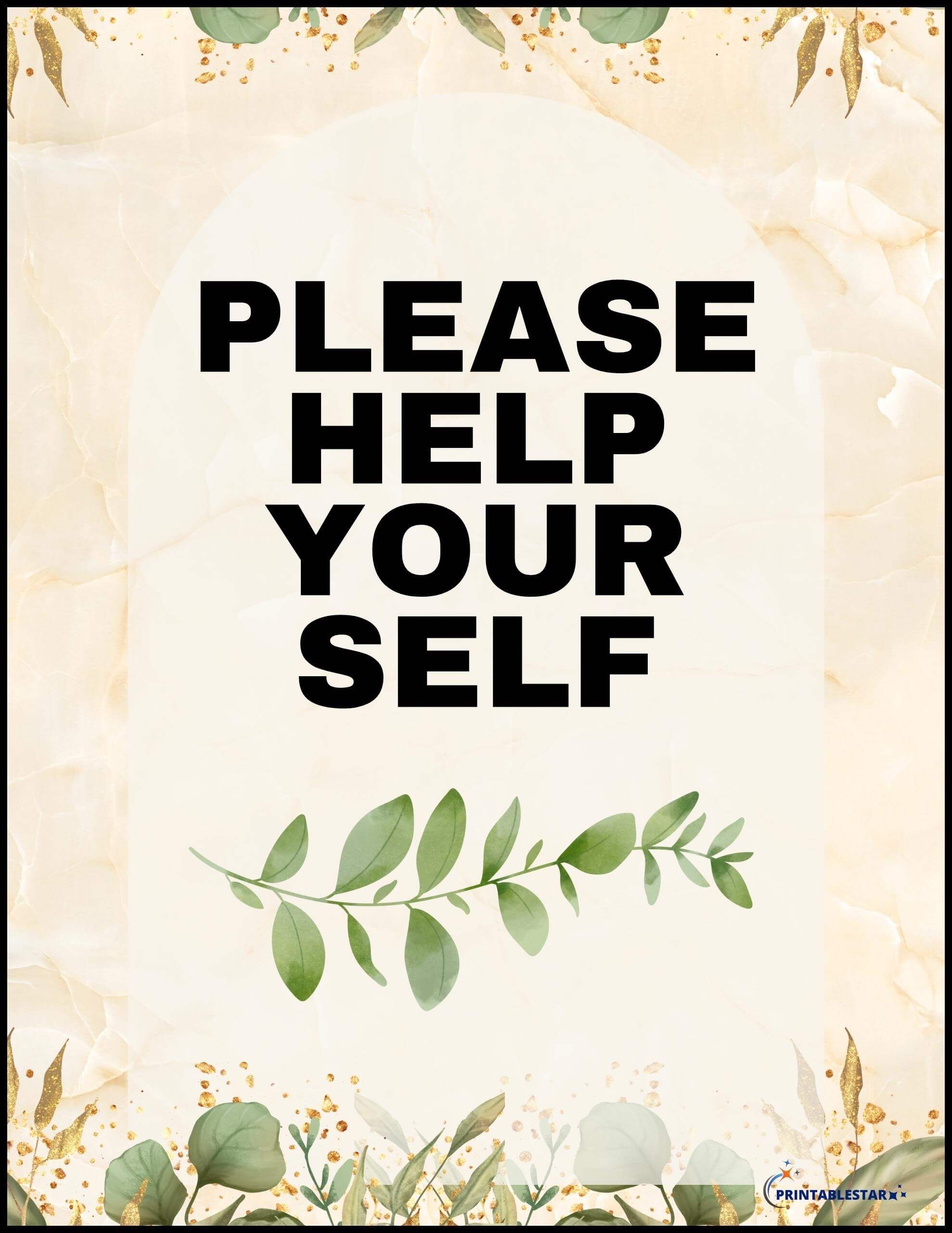 Please Help Yourself Sign Printable Template FREE Download Printable 