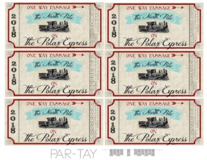 Polar Express Ticket Printables Printable Templates