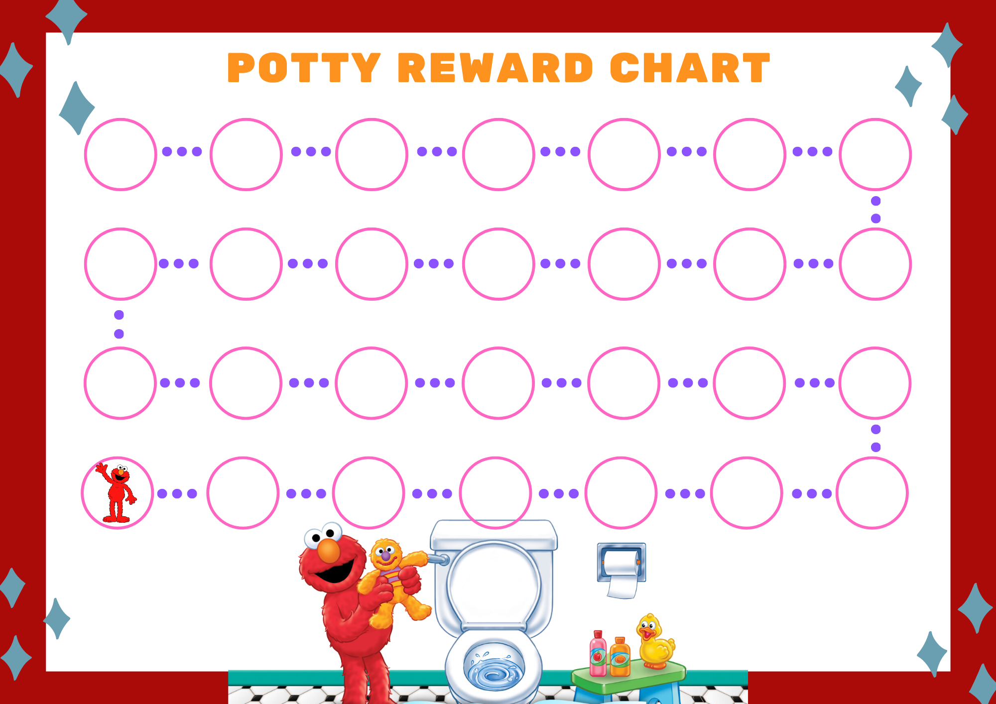 Free Printable Toilet Training Potty Training Chart