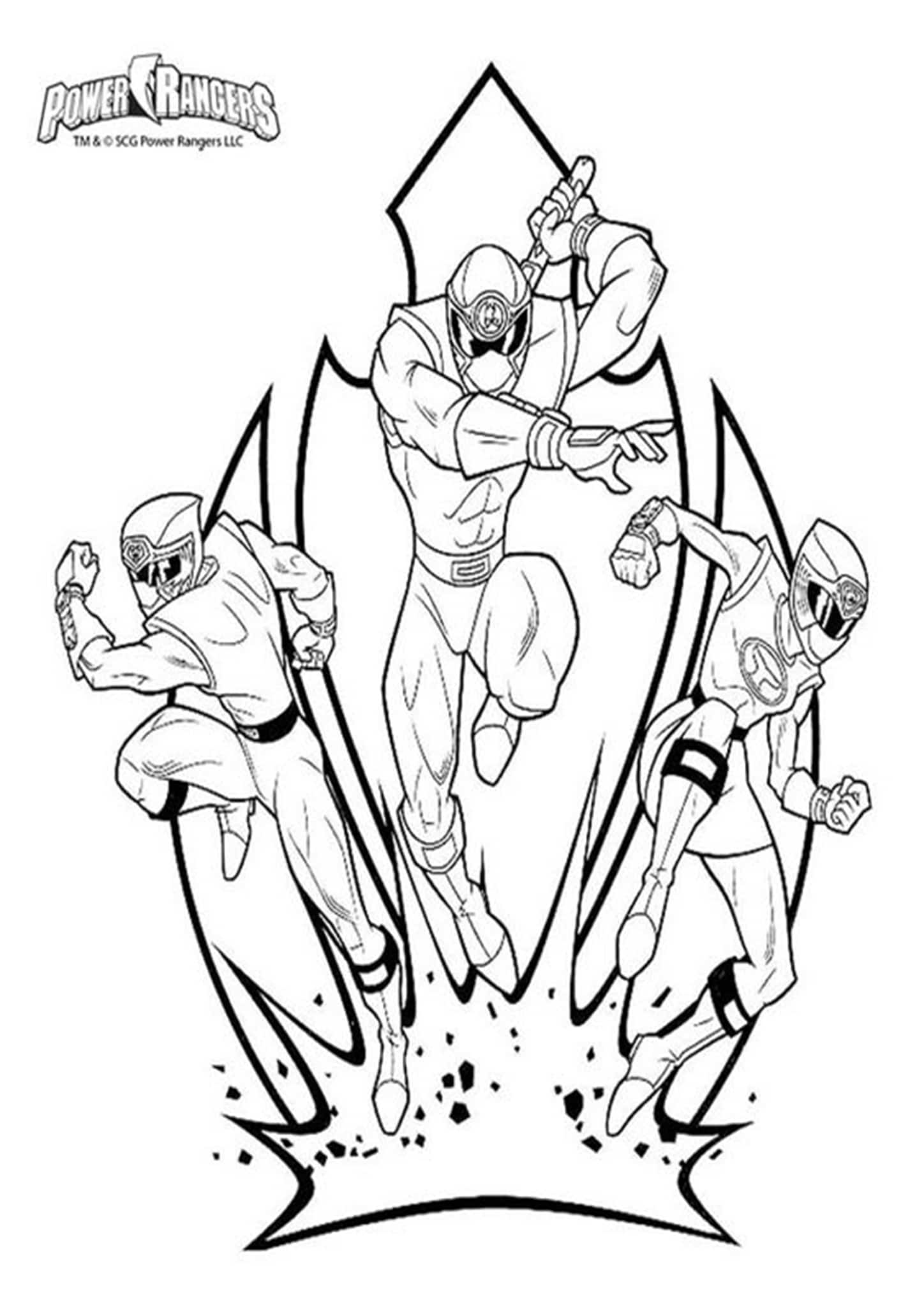 Power Rangers Coloring Pages Free Printable