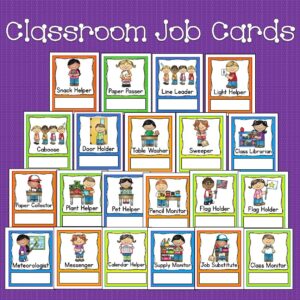 Preschool Job Chart Free Printable Printable Free Templates