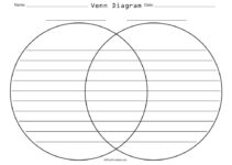 Venn Diagram With Lines Free Printable