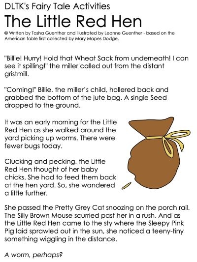 Print The Little Red Hen