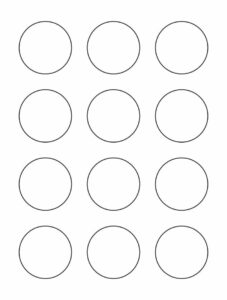 Printable 1 Inch Circle Template