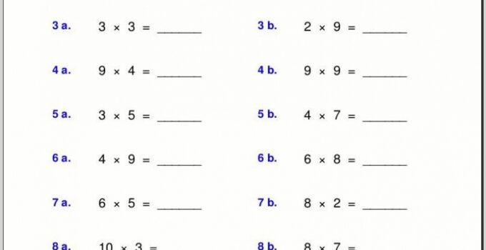 Free Printable Math Worksheets Grade 4