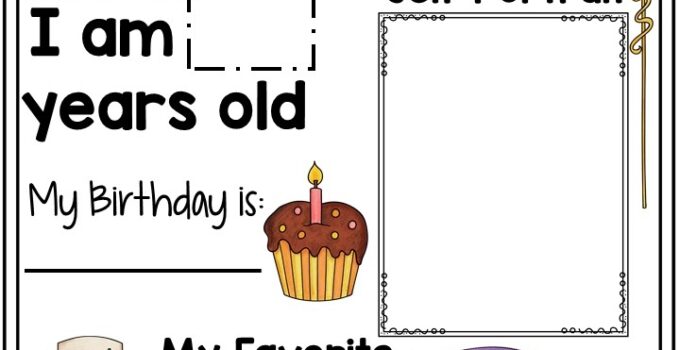 All About Me Poster Preschool Free Printable