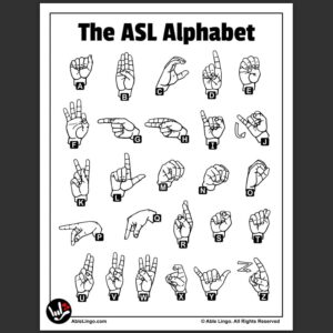 Printable Asl Alphabet
