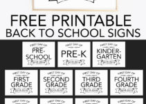 Free Back To School Printable Signs