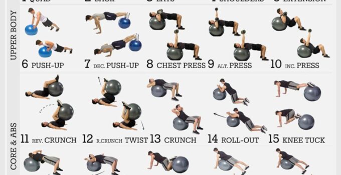 Free Printable Exercise Ball Workout Chart