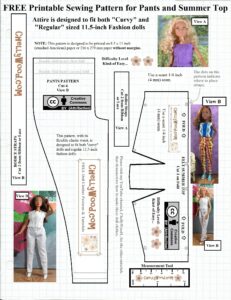 Printable Barbie Clothes Patterns