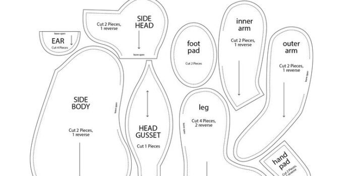 Teddy Bear Sewing Pattern Free Printable