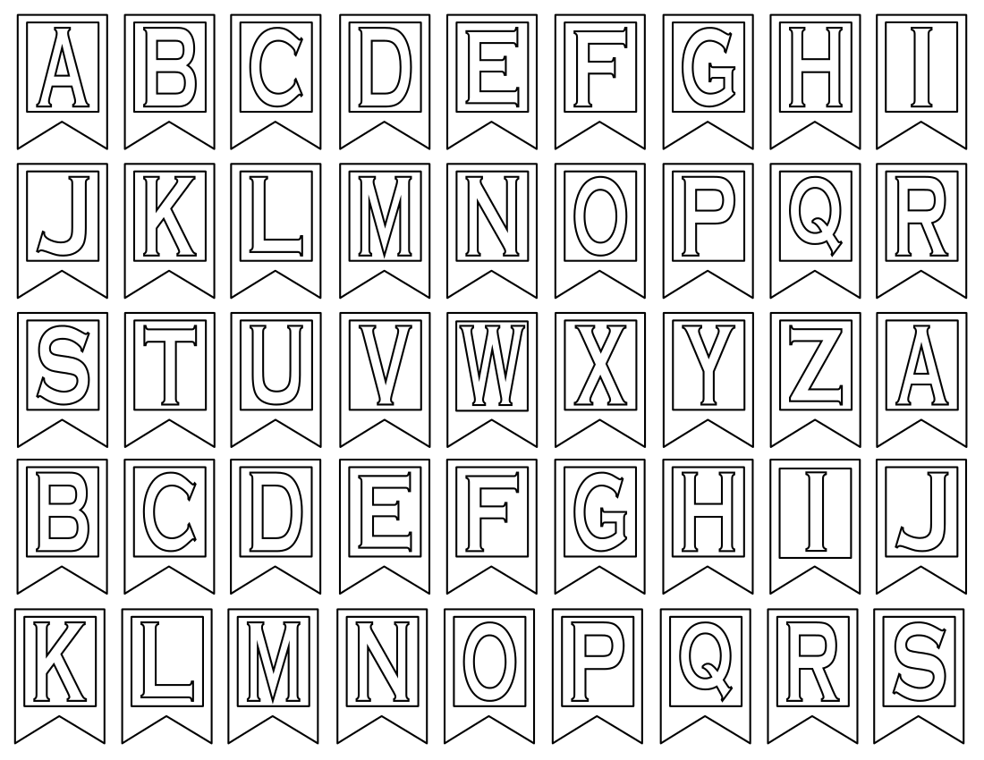 Printable Big Letters For Banners